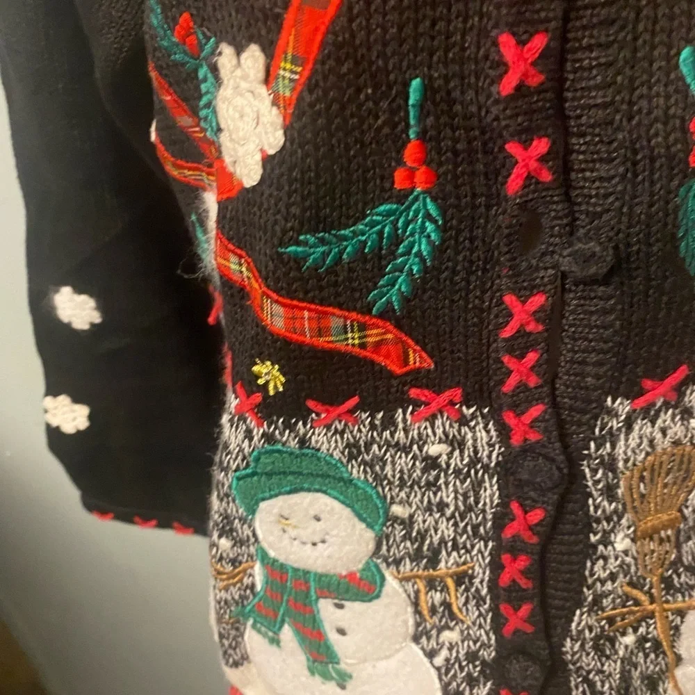 Studio Ho Ho Ho Snowmen Christmas sweater - Picture 11 of 12